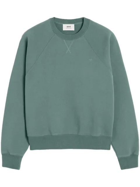 AMI Paris Ami de Coeur sweatshirt Green H24USW040JE0091