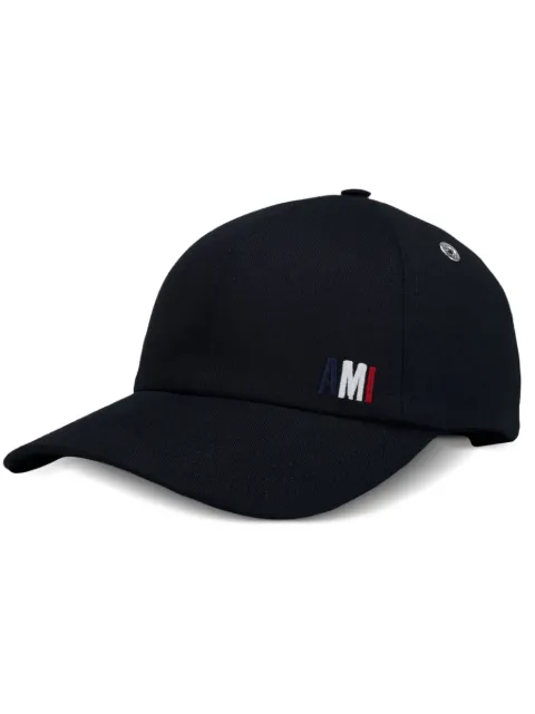 AMI Paris Bleu Blanc Rouge Ami embroidery cap Black H24SPUCP019AW0006