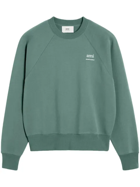 AMI Paris Ami Alexandre Mattiussi organic-cotton sweatshirt Green H24USW024747