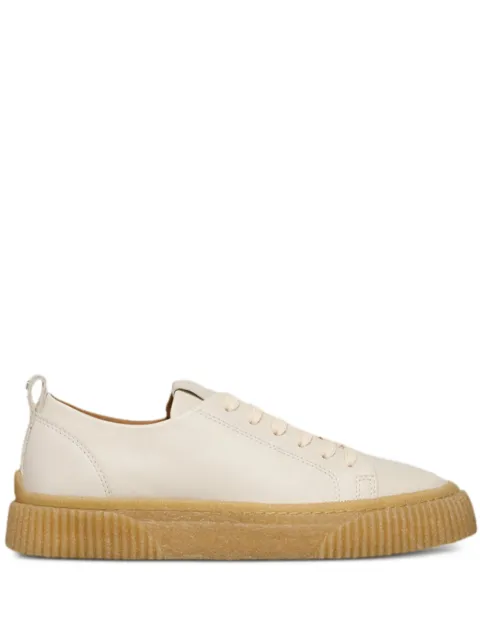 AMI Paris lace-up leather sneakers White H24USN413AL0078