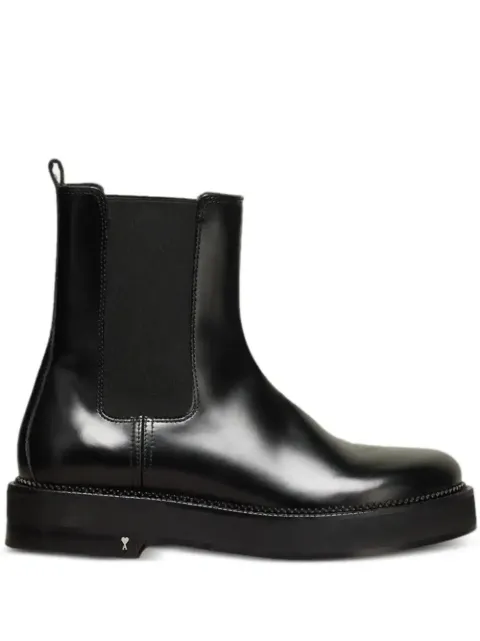 AMI Paris leather Chelsea boots Black H24USV258AL0043
