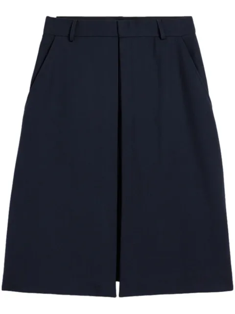 AMI Paris wide-leg panelled shorts Blue H24HSO508WV0026
