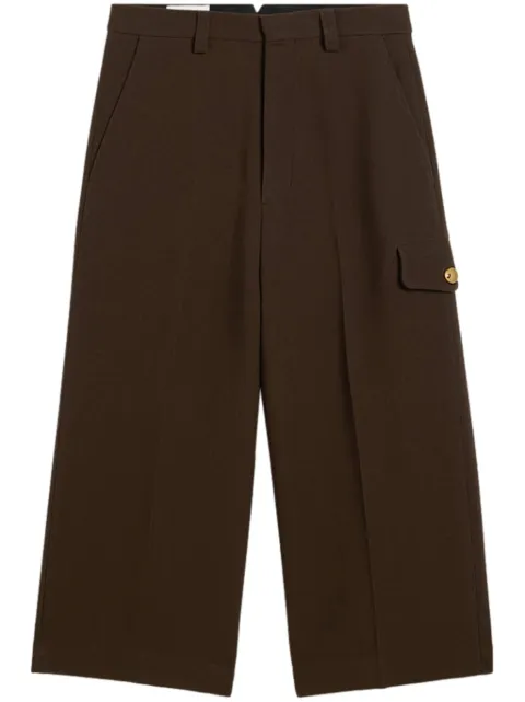 AMI Paris flap pocket bermuda shorts Brown H24FSO423WV0051
