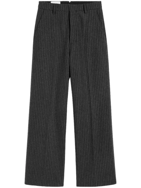 AMI Paris pinstripe tailored trousers Grey H24FTR423WV0048
