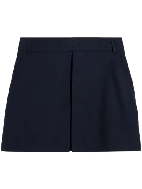 AMI Paris panelled mini skirt Blue H24FSK028WV0026