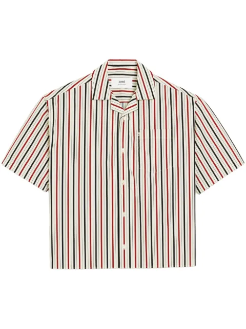 AMI Paris La Plage Ami boxy shirt Neutrals H24SPUSH238PL0018