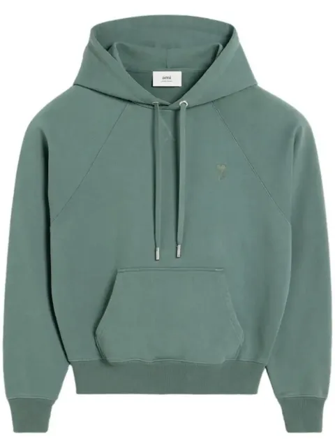AMI Paris Ami de Coeur cotton hoodie Blue H24USW240JE0091