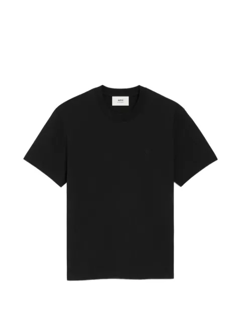 AMI Paris organic cotton Ami De Coeur T-shirt Black E26UTS027726