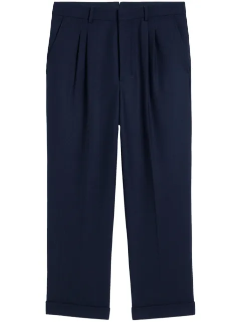 AMI Paris tapered-leg trousers Blue H24HTR111PL0002