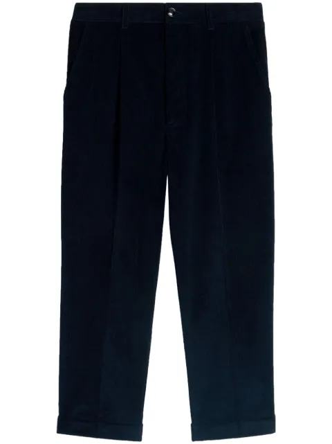 AMI Paris tapered-leg trousers Blue H24HTR121CO0089