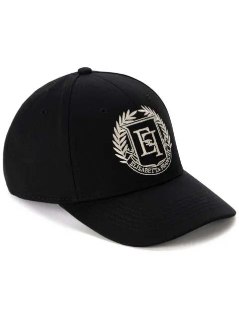 Elisabetta Franchi logo baseball cap Black CL01F46E2