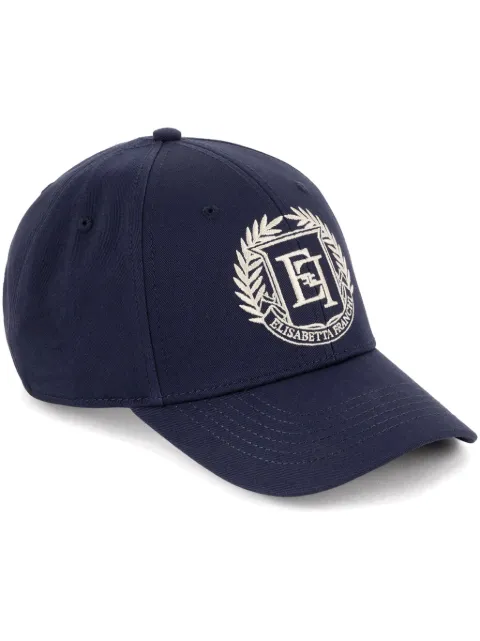 Elisabetta Franchi embroidered-logo cotton baseball cap Blue CL01F46E2
