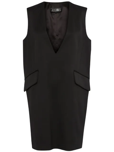 MM6 Maison Margiela tailoring wool mini dress Black S52DA0046M35153