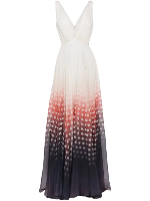 Saiid Kobeisy polka dot-print full-skirt dress Neutrals RTWFW2402