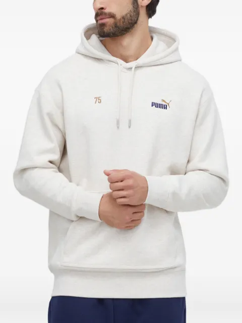 PUMA embroidered hoodie sweatshirt Neutrals 621740