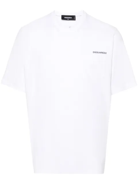 DSQUARED2 logo-print cotton T-shirt White S74GD1348D20020