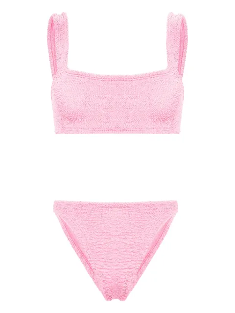 Hunza G Xandra crinkle bikini Pink XANDRABIKINICRINKLE