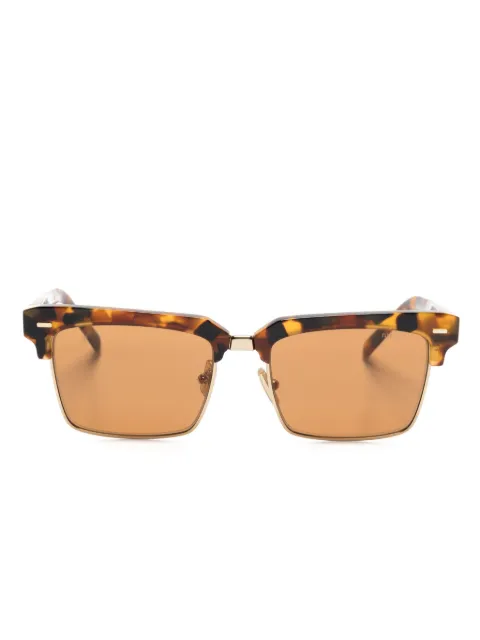Miu Miu Eyewear MU10ZS rectangle-frame sunglasses Brown MU10ZS