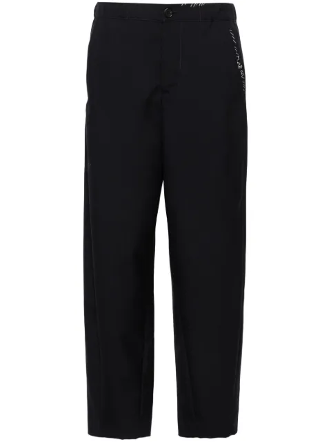 Marni virgin wool tapered trousers Blue PAMA0482S1TW839