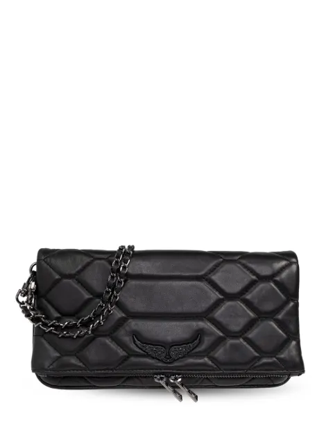 Zadig&Voltaire Rock quilted clutch Black LWBA02581