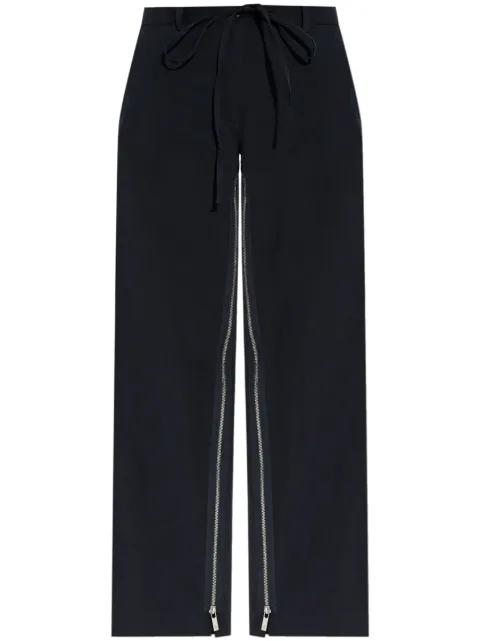 Helmut Lang Zippered Leg Trousers Blue O04HW208