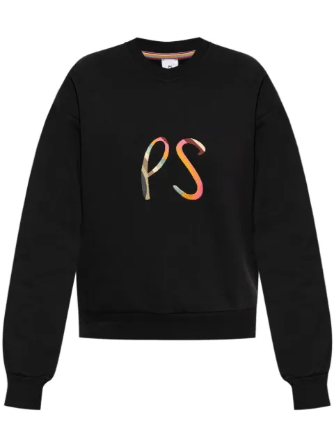 PS Paul Smith Spray Swirl organic cotton sweatshirt Black W2R352VNP4786