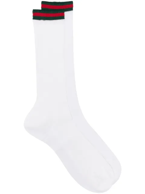 Gucci Web-detailed socks White 7965294GAG7