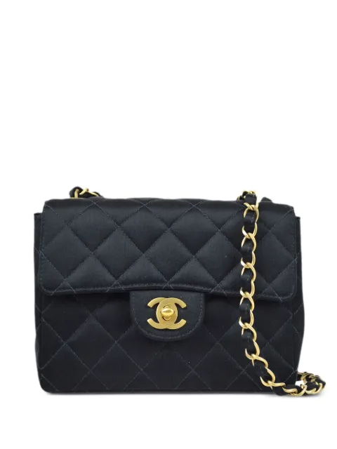 CHANEL Pre-Owned 2000 mini square Classic Flap shoulder bag Black 6634910