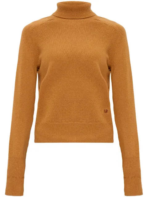 Victoria Beckham roll-neck wool jumper Brown 1124KJU005081A