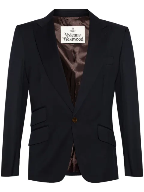 Vivienne Westwood peak-lapel single-breasted blazer Blue 2301001BW00QN