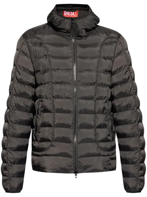 Diesel W-Stone logo-appliqué puffer jacket Black A147200BHAZ