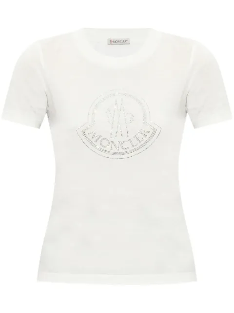 Moncler logo-print cotton T-shirt White K20938C0001389AB2