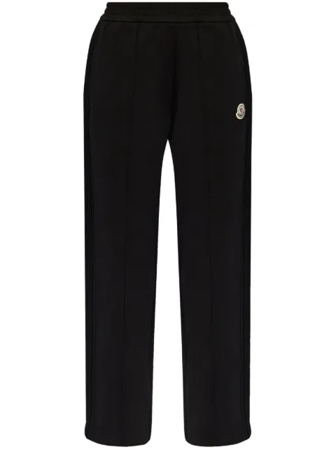 Moncler logo-patch virgin wool track pants Black J20938H0000989ALE