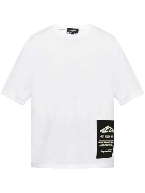DSQUARED2 maxi logo patch T-shirt White S79GC0101D20033