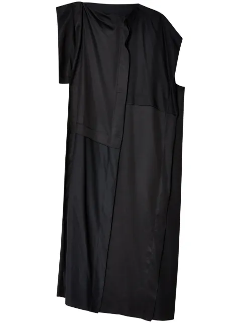 MM6 Maison Margiela single-sleeve maxi dress Black S52DG0021S54450