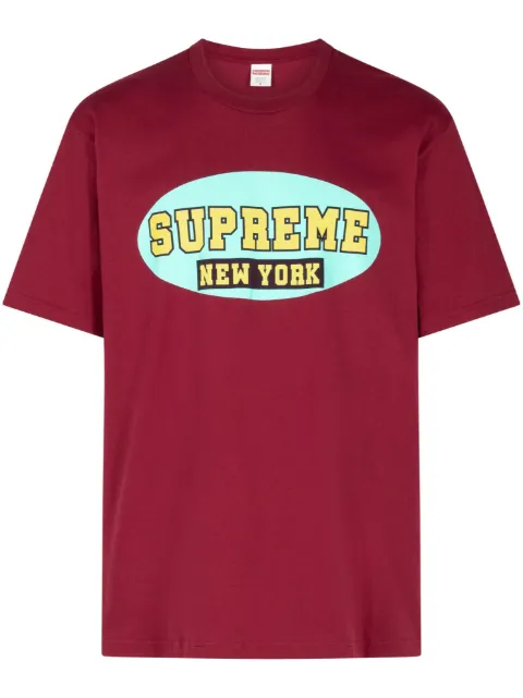Supreme New York jersey T-shirt Red SU367