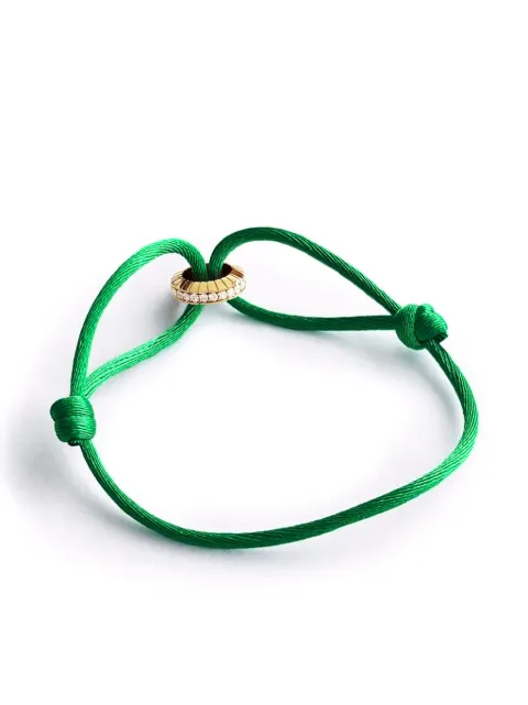 LOEV 14kt yellow gold Eternity Summer diamond bracelet Green LVS24BT