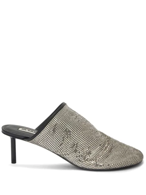 Jil Sander sequin-mesh mules Grey J16WP0099P8023