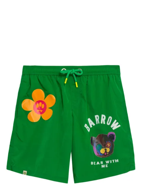 BARROW Popeline swimming shorts Green S4BWMASS160
