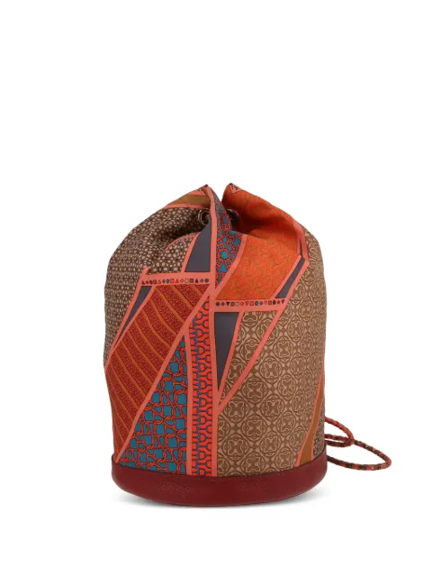 Hermès Pre-Owned 2013 Soie Cool drawstring bucket bag Brown 406915