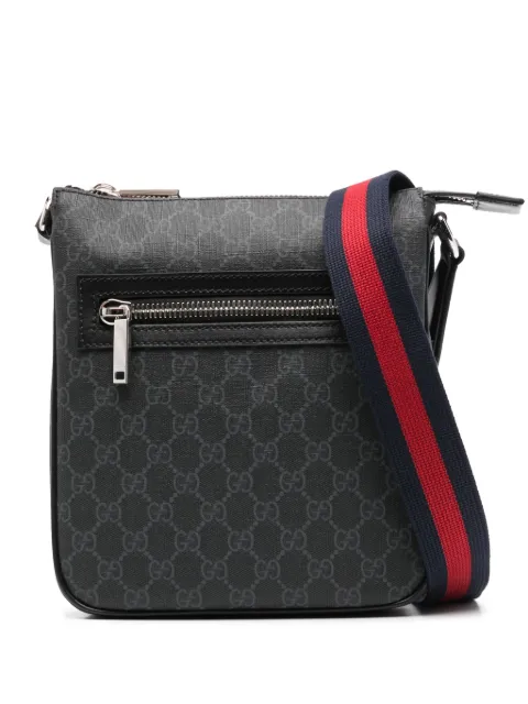 Gucci GG Supreme canvas messenger bag Black 792082FADJA