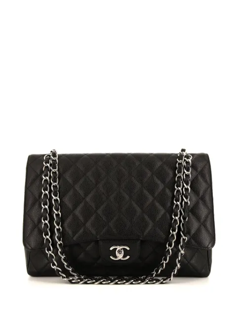 CHANEL Pre-Owned 2010 jumbo Timeless shoulder bag Black 377683