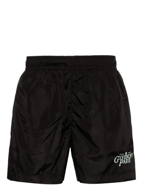Givenchy logo-embroidered swim shorts Black BMA0161YGY