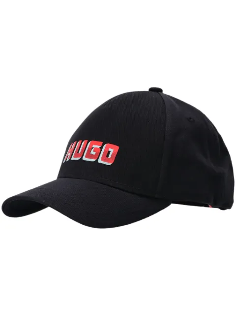 HUGO logo-print baseball cap Black 50519245