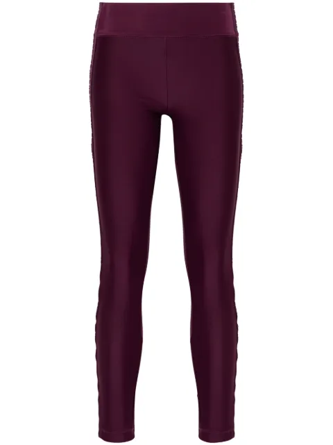 Versace Jeans Couture logo-tape leggings Purple 77HAC114J0148