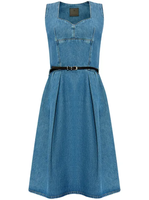Givenchy belted waist denim dress Blue BW225U5Z1F
