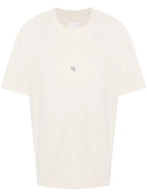 Givenchy 4G-detail cotton T-shirt Neutrals BM71JA3YMX