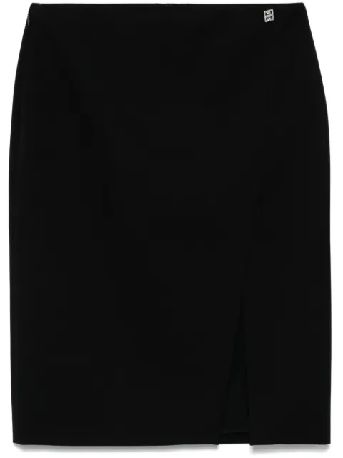 Givenchy 4G Liquid-detail wool skirt Black BW40V615CT