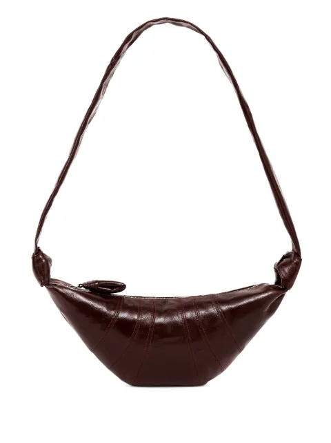 LEMAIRE small Croissant bag in coated cotton Brown BG0003LF1329