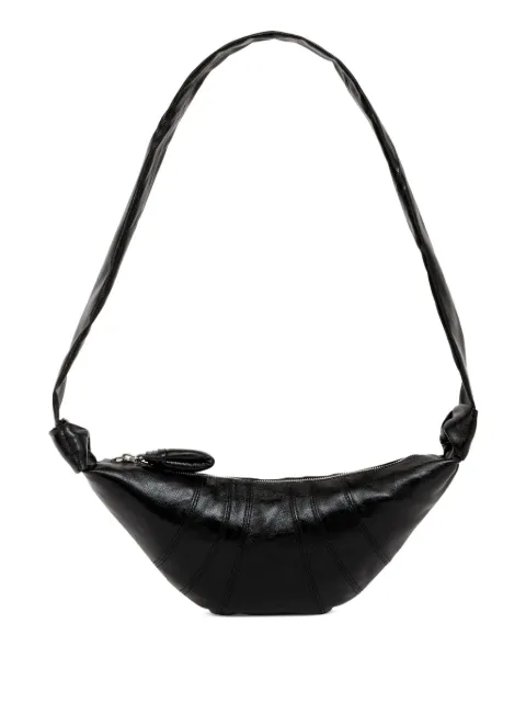 LEMAIRE small Croissant bag in coated cotton Black BG0003LF1329